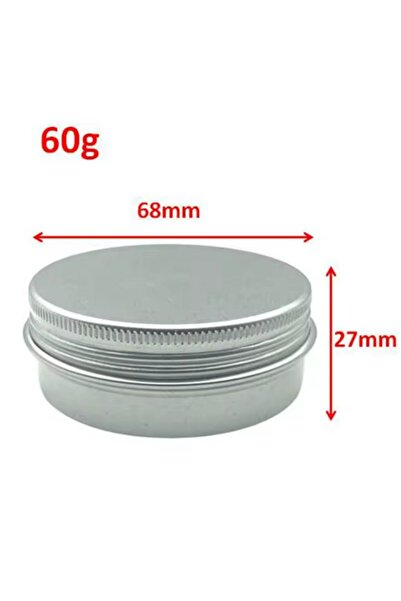 Choice5 10 علب معدنية فارغة من الألومنيوم الفضي، وزن كل منها 60 غرامًا، و10 ع...