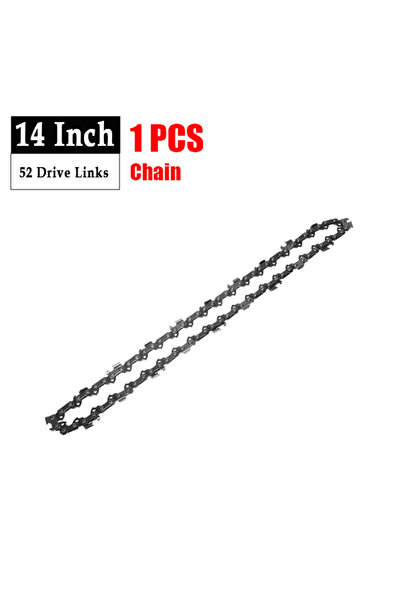 Choice1 منشار سلسلة معدني 14 بوصة، قطعة واحدة، 52 وصلة قيادة، وصلة سلسلة 3/8 ...
