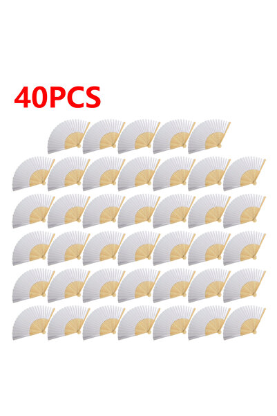 Choice1 مجموعة فاكيند 40 قطعة مروحة 50 قطعة - مروحة قابلة للطي مصنوعة من الور...