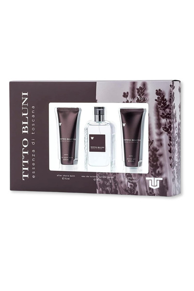 titto bluni Gift Set, EDT 75 ml, After Shave Balm and Shower Gel