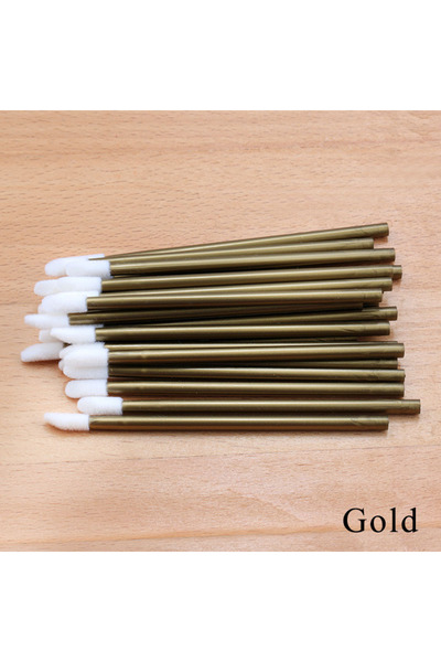 Choice12 A0026-Gold 50pcs 50Pcs Crystal Eyelashes Brushes Individual Lash Rem...