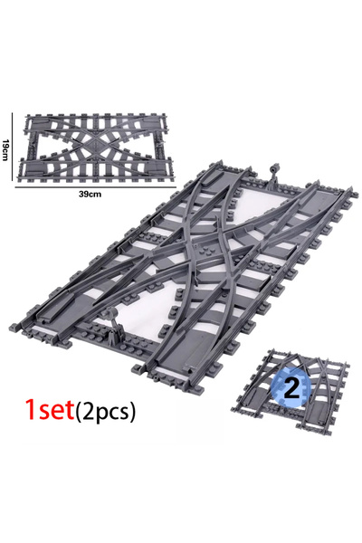 Choice8 A218-2pcs رصيف محطة قطار المدينة، إشارة مرور، كهف، مسارات علوية، قضبا...