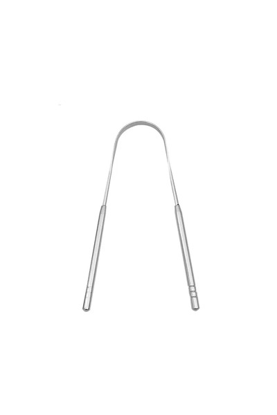 choice2 مكشطة لسان من الفولاذ المقاوم للصدأ فضية اللون على شكل حرف U معدنية ل...