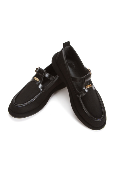 MFT AYAKKABI Women's Suede Mary Jane Buckle Loafer Shoes - Casual Comfortable...