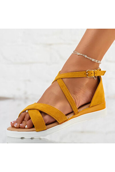 Zaira Baylee Women's Yellow Platform Sandals #10313 - 40