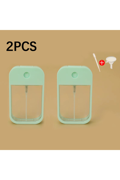 Choice6 زجاجة عطر بلاستيكية سعة 45 مل (قطعتان) - زجاجة رذاذ ماء لليدين (أبيض،...