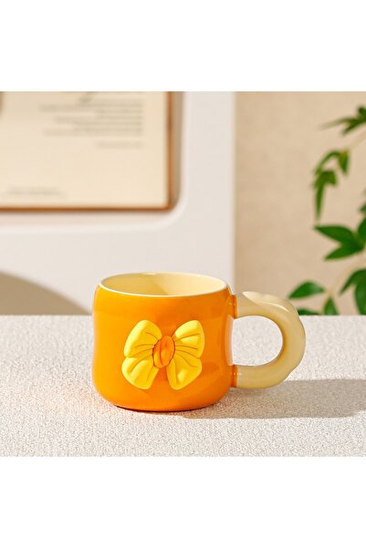 Livava Ceramic Mug with Ribbon Design, Stylish Design, Gift Boxed, Coffee & T...