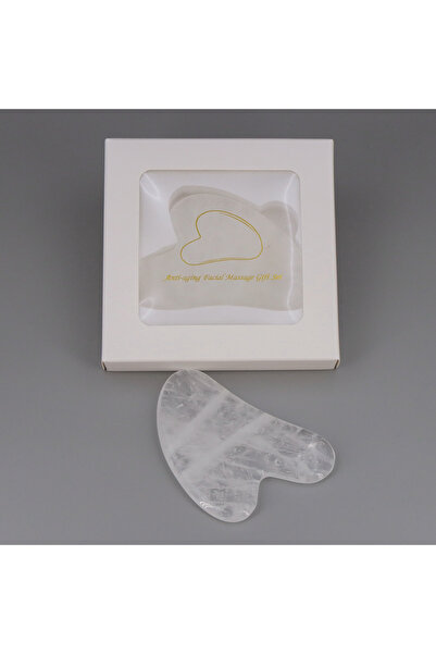 choice2 لوح تدليك غوا شا من حجر الكوارتز الشفاف الطبيعي، قطعة واحدة، مصنوع من...