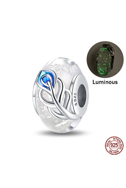 Choice70 خرزة PAC688 من الفضة الإسترليني عيار 925 بتصميم فراشة متوهجة متغيرة ...