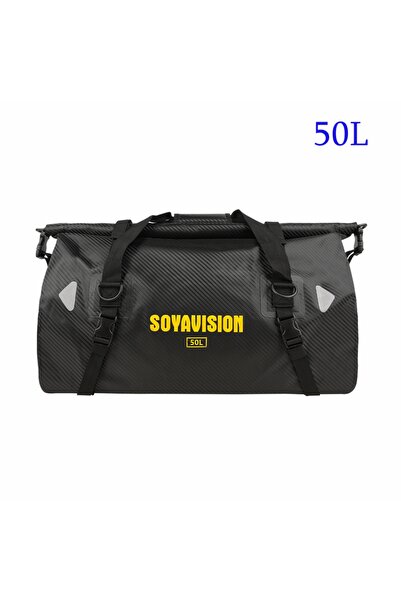 Choice16 حقيبة خلفية مقاومة للماء للدراجات النارية مصنوعة من ألياف الكربون سع...