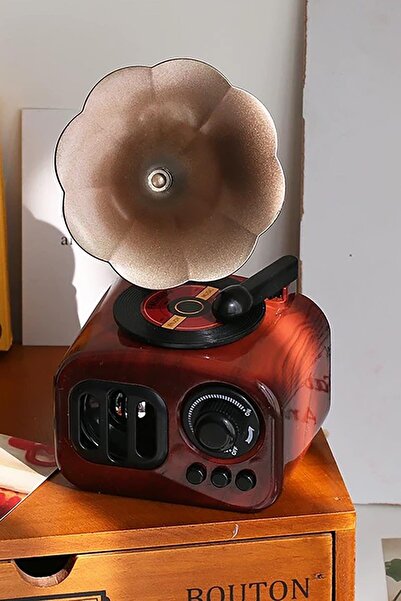 TAKIŞTIR Dekoratif Gramafon Müzik Kutusu