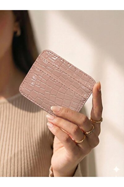 PurpleART Women's Mini Shiny Card Holder - Slim Design, Multi-Compartment Sty...