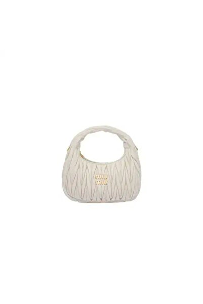 Miu Miu Wander nappa leather hobo Shoulder Bag With Crossbody Strap Zip Closure