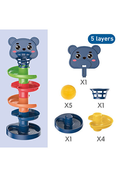 Choice6 مجموعة ألعاب مونتيسوري من ليتل بير، 5 طبقات، للأطفال من عمر 0 ​​إلى 3...