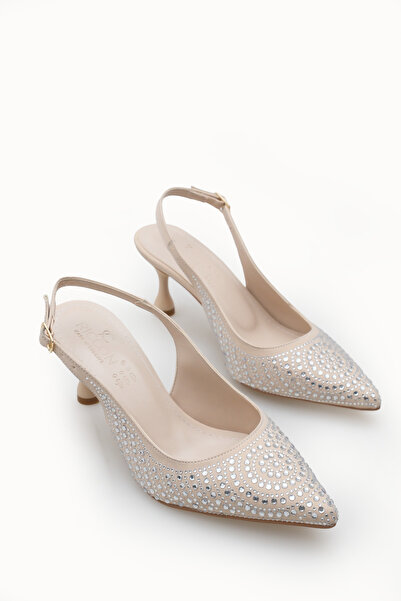 Riccon Γυναικεία παπούτσια με μυτερή μύτη, ανοιχτή πλάτη και λεπτό τακούνι 00...