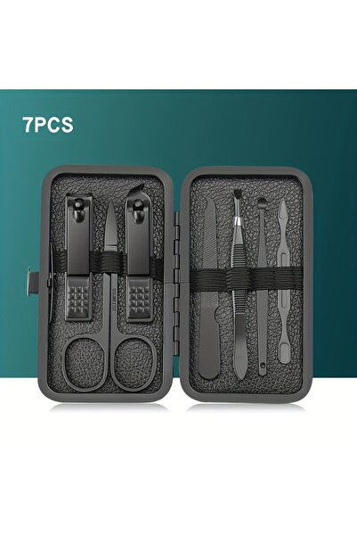 Choice6 Black 7 PCS SET 7/10/12/18/20/24PCS Set Professional Manicure Set Kit...