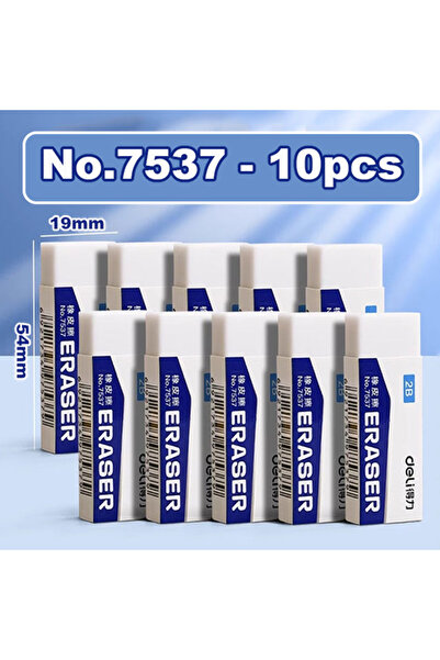 Choice5 Deli 7537-10pcs Deli 5/10pcs 2B Eraser Clean and Mess Free Student Ex...