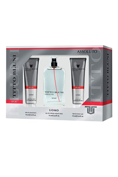 titto bluni Gift Set, EDT 75 ml, After Shave Balm and Shower Gel