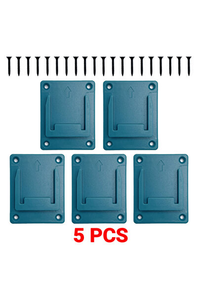 Choice5 حامل بطاريات موديل C أزرق مكون من 5 قطع لبطاريات ماكيتا 18 فولت ليثيو...
