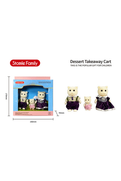 Choice12 H04-1 TINSOL 2025 New Model Simulated Forest Rabbit Family DIY Toy S...