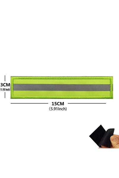 Choice7 HK-07-Green-15X3CM Reflective Safety Strip Rescue Badge Patches with ...