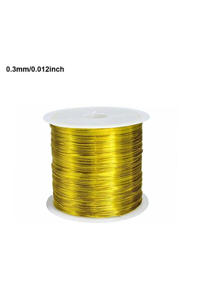 Choice6 0.3mm Golden 100M/Roll 0.3/0.4mm Color Metal Wire For Bracelet Neckla...