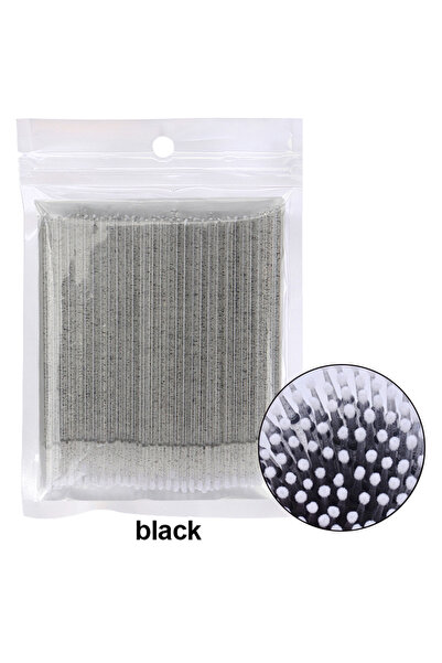 choice2 glitter black 100Pcs Eyelash Cleaning Brush Lash Extension Micro Cott...