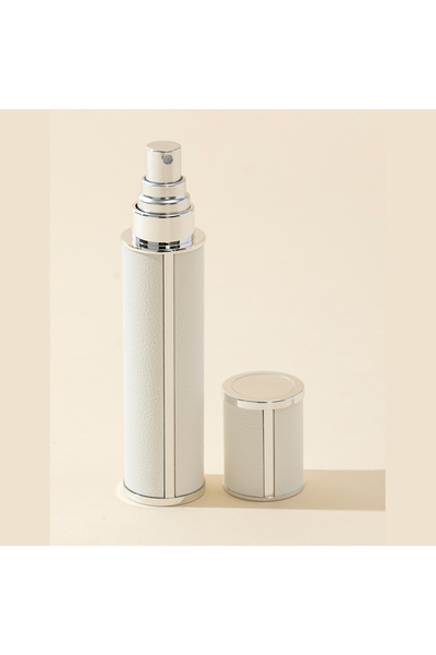 Choice3 معطر عطر صغير محمول مانع للتسرب، سعة 10 مل، مصنوع من المعدن، أبيض الل...