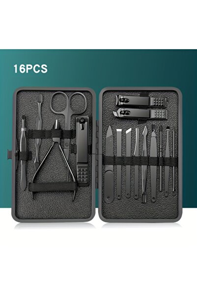 Choice9 Black 16 PCS SET 7/10/12/18/20/24PCS Set Professional Manicure Set Ki...