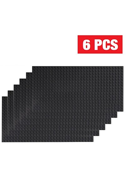 Choice11 16x32 Black 6PCS Classic Base Plate 32x32 16x32 Dots Baseplate Brick...