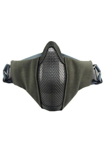 Choice5 قناع وجه تكتيكي قابل للطي من جي واي، نصف وجه، شبكة معدنية، شريط مزدوج...