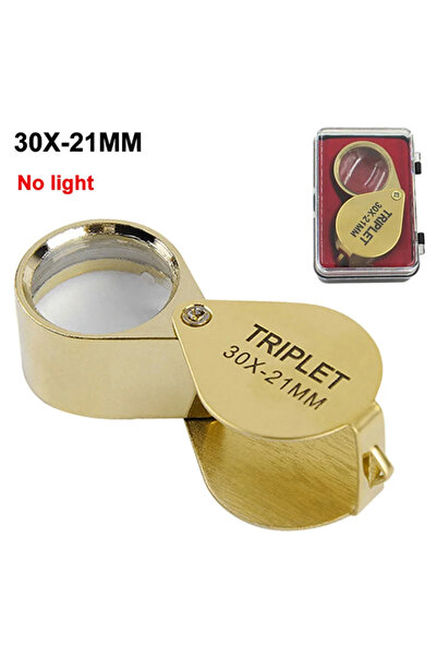 Choice3 مكبر مجوهرات قابل للطي 30X-21 مم بدون إضاءة، 10X-40X، مكبر محمول 40X ...