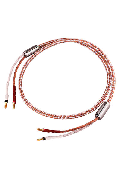 Choice6 كابل مكبر صوت عالي الجودة بطول 2 متر، مزود بقابس موز، قطعة واحدة، 7N ...