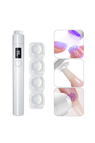 Choice مصباح LED صغير يعمل ببطارية سيليكون للأظافر الجل، قابل لإعادة الشحن عب...