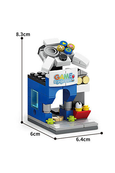 Choice3 8974-6 16 نمط عرض شارع مصغر مقهى بيانو قاعة ألعاب فاكهة مكتبة مبنى كت...