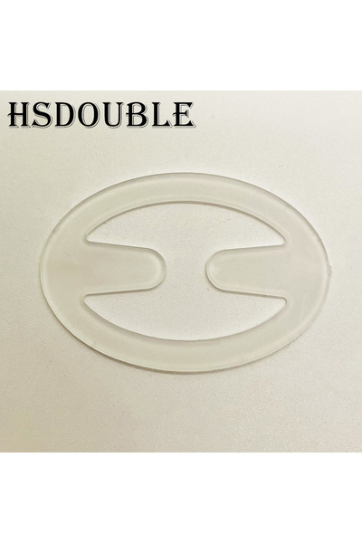 Choice7 Oval Transparent 4 Pcs/Pack Underwear Bra Buckle Invisible Shadow-Sha...