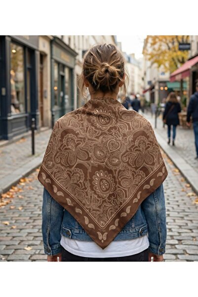 tuaipek ZERAFET Desen 90X90cm Eşarp/Fular