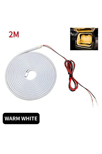 Choice6 3000K Warm White 2M 12V Dynamic Flowing Car Trunk LED Strip High-Brig...