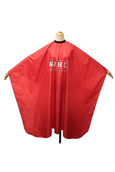 Choice1 مريلة حلاقة حمراء قابلة للتعديل، مضادة للكهرباء الساكنة، مناسبة لحلاق...