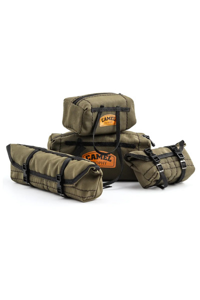 Choice19 حقيبة سفر خضراء 4 في 1 بتصميم سيارة زاحفة تعمل بالتحكم عن بعد، حقيبة...