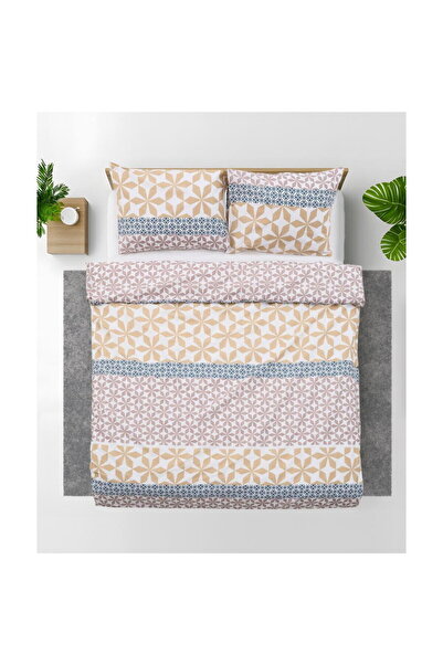 Heinner Double Bed Linen 100% Cotton, 4 Pieces, Milo