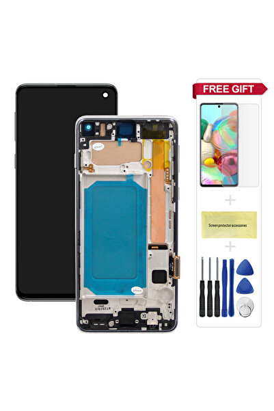 choice2 S10 Silver Frame Screen for S10 Plus S10+ G975 G975F Lcd Display Digi...