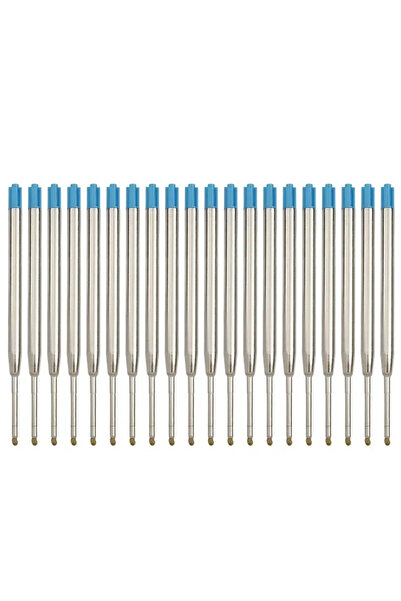 Choice6 20 PCS Blue 5/10/20/30/40pcs L:3.9 In Ballpoint Pen Refills for Parke...