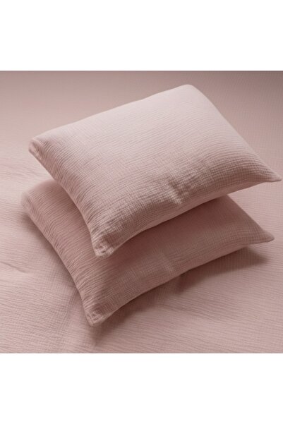 Anne Sesi Bürümcük Müslin 2’li Bebek & Çocuk Yastık Kılıfı Seti 35x45 cm, %10...