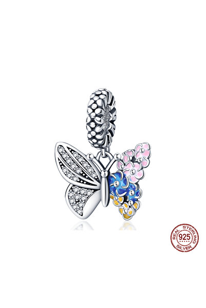 Choice3 PAC072 925 Sterling Silver Chameleon Luminous Firefly Butterfly Charm...