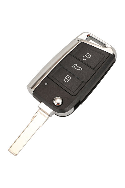 Choice4 غطاء مفتاح قابل للطي من نوع HU66 Blade jingyuqin لسيارات فولكس فاجن ج...