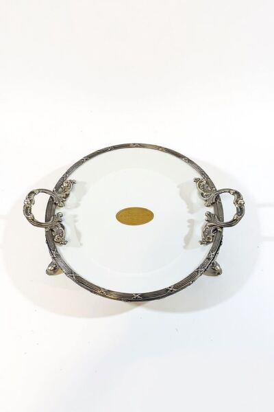 ROY KING CLASSY YUVARLAK SUNUM TABAK ANTİK 26*32 CM