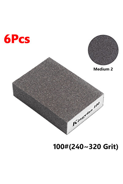 Choice5 6Pcs 100 Washable 6Pcs/Set 60 - 220# Sanding Sponges Wall Grinding Br...