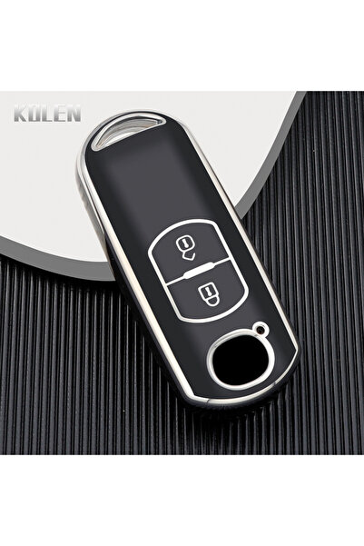 Choice1 Se-2 Button black TPU Car Remote Key Case Cover Shell Fob For Mazda 2...