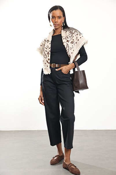 5in1Canpolat Black Belted Baggy Jean 3010